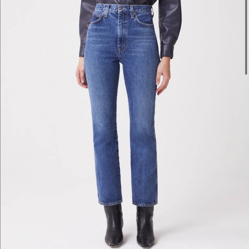 NWOT AGOLDE Pinch Waist High Rise Kick Jeans